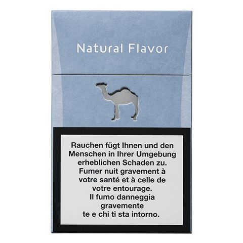 illustration pour Camel Natural Flavor Blue